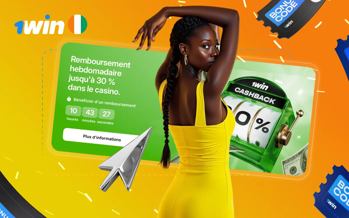 Bonus 1win : wager x30, plafonds et cashback en XOF